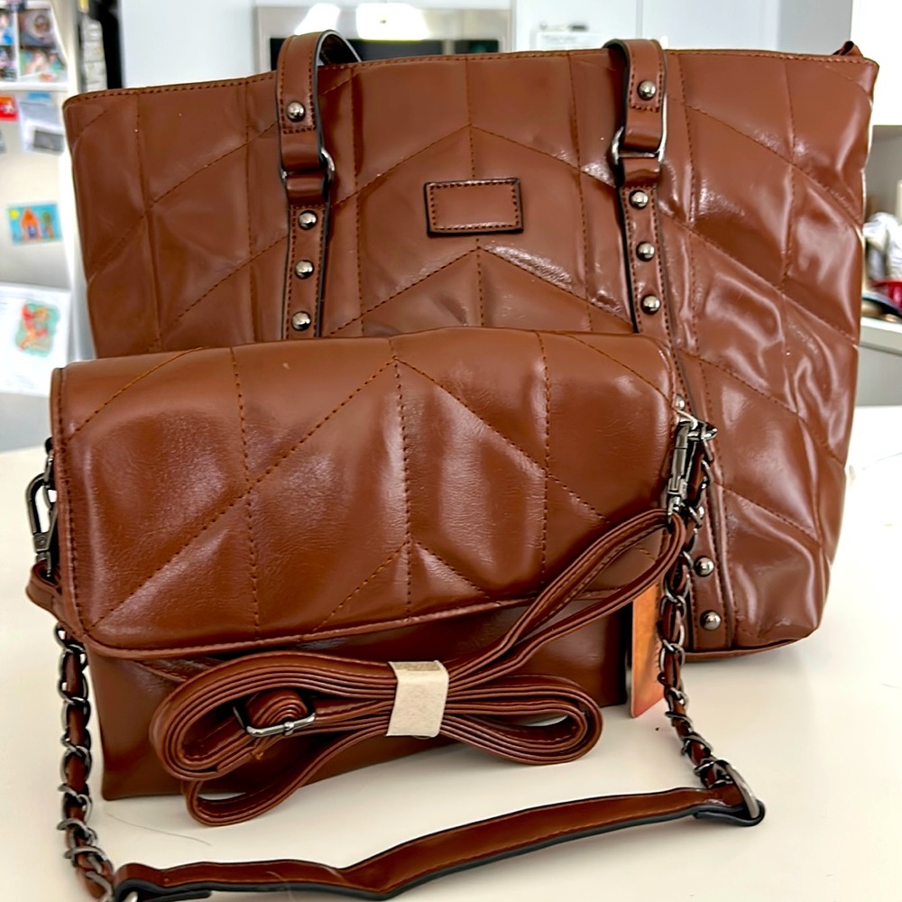 Vegan Two Set: Tote & Small Shoulder bag